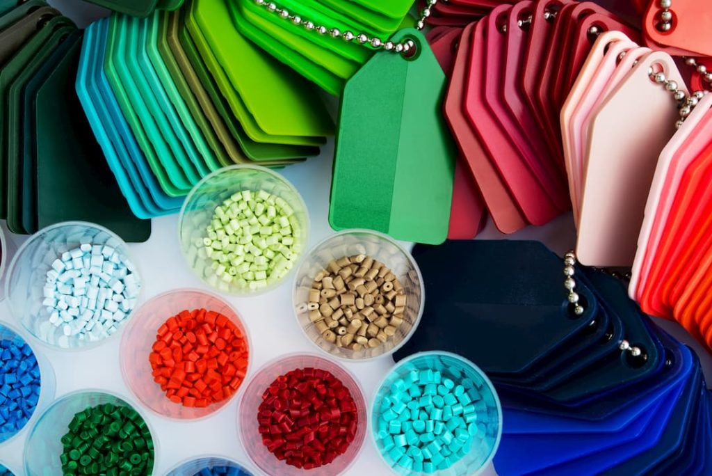 different types of thermoplastic resin samples